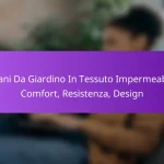 Divani Da Giardino In Tessuto Impermeabile: Comfort, Resistenza, Design