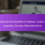 Poltrone Da Giardino In Rattan: Costo di acquisto, Durata, Manutenzione